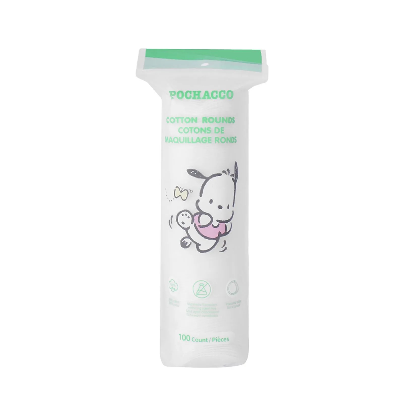 Sanrio Lisanslı Pochacco Yuvarlak Makyaj Temizleme Pamuğu 100'lü