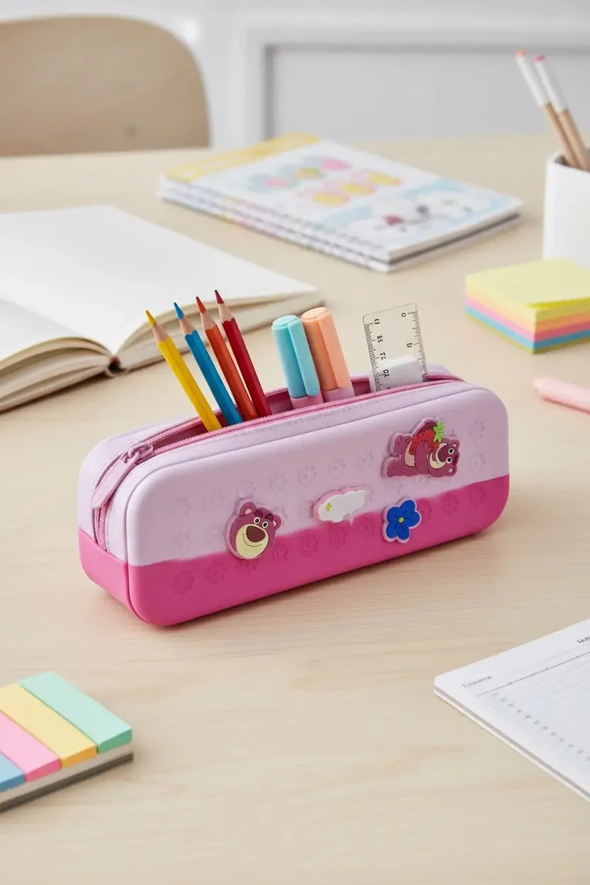 Disney Pixar Lisanslı Lotso 21,5 Cm Fermuarlı Kalemlik – Oymalı Özel Tasarım