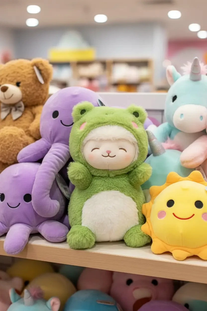 Kostümlü Kuzu Peluş Oyuncak (25cm) - Kurbağa