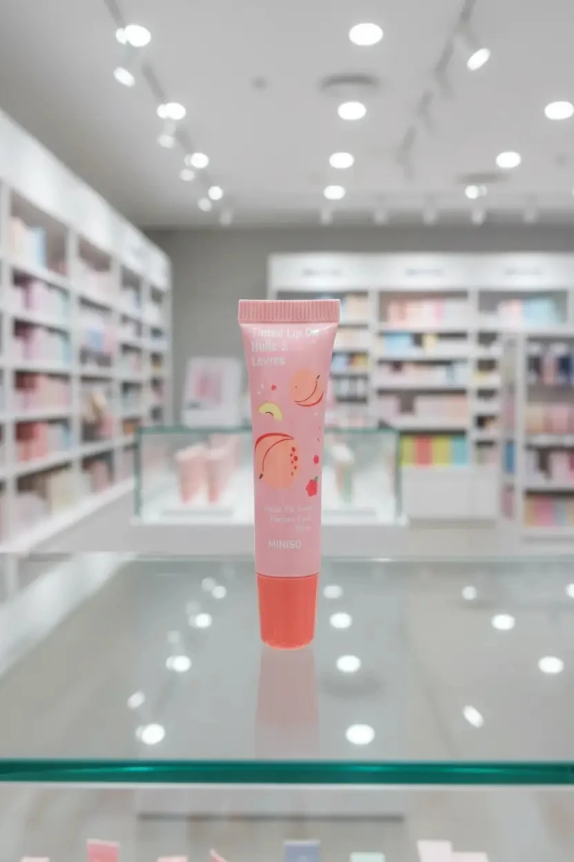 Miniso Lisanslı Nemlendirici ve Doğal Parlatıcı Etkili Tintli Dudak Yağı Şeftali Aromalı 12,5 cm