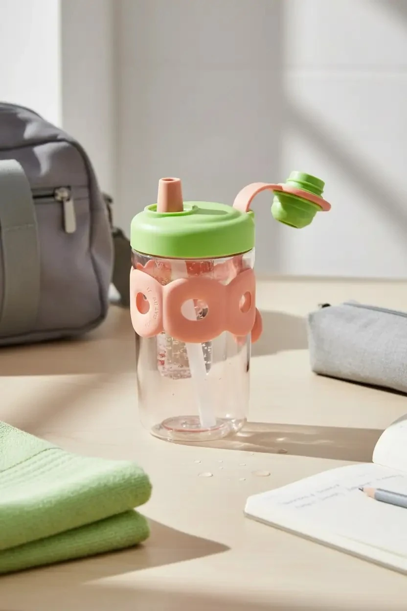 Shotay Bubbl Tritan Mug 650 Ml – Pipetli ve Şık Tasarımlı Su Şişesi