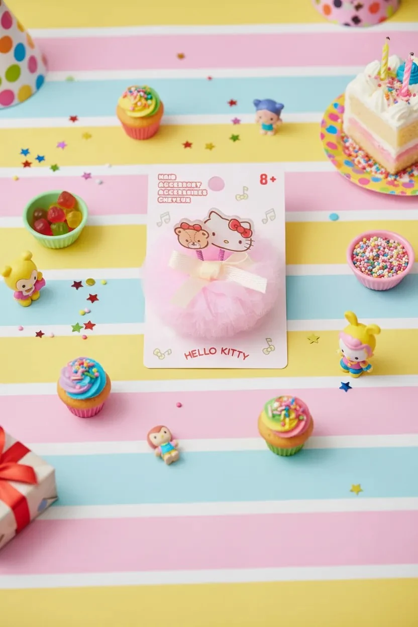 Sanrio Lisanslı Sanrio Karakterleri Fiyonklu Saç Tokası