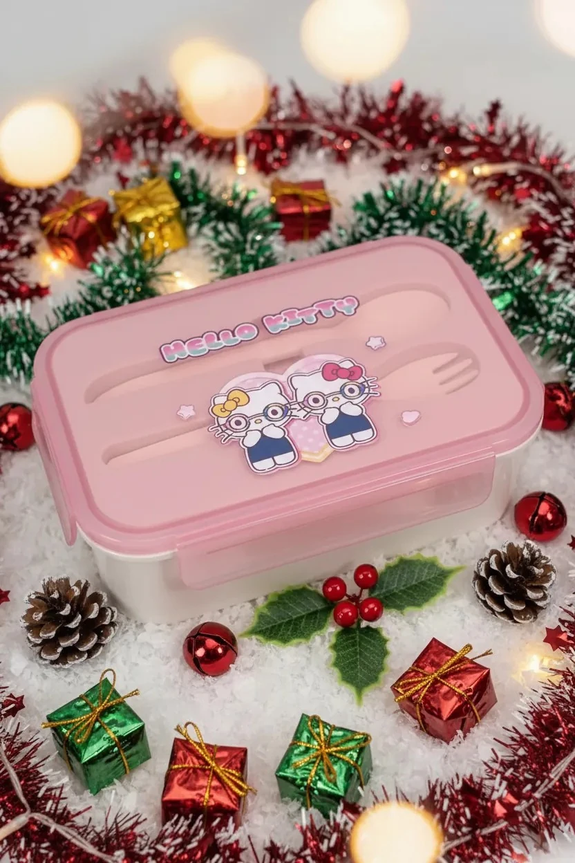 Sanrio Lisanslı Hello Kitty Tatlı Serisi Yemek Kabı 1200 ml