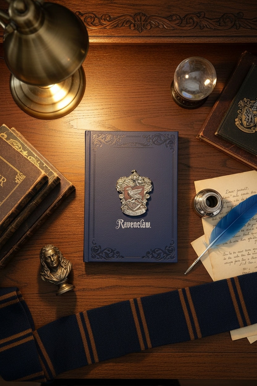 Harry Potter Lisanslı Ravenclaw Ciltli Metal Logolu 96 Yp. Çizgili A5 Defter