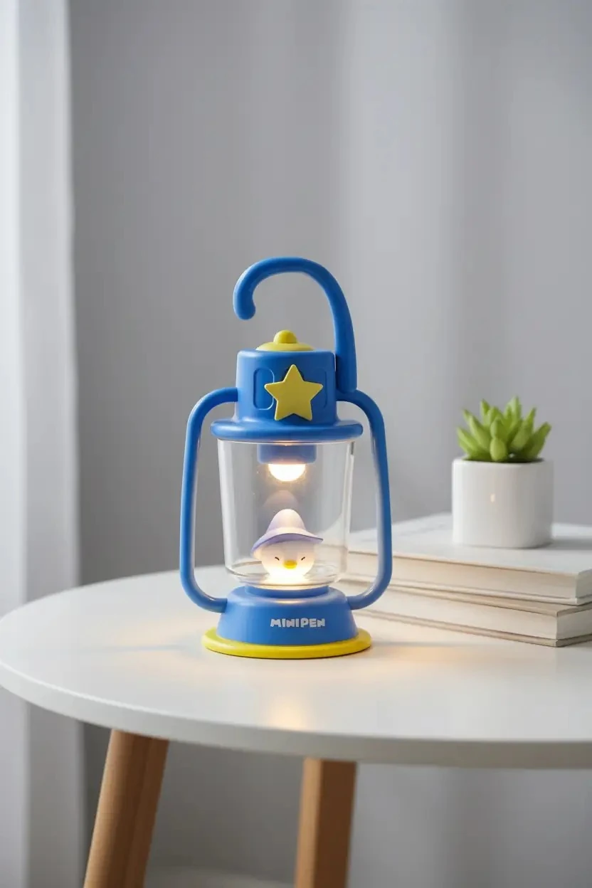 Mini Family Lisanslı Cadılar Bayramı Temalı Gece Lambası - Şapkalı Penguen Figürlü Dekoratif Işık