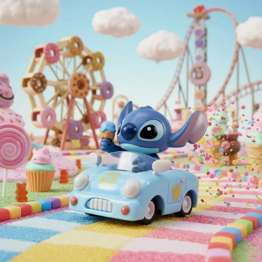 Yume Zoom Hero Stitch Çek Bırak Araba Figür