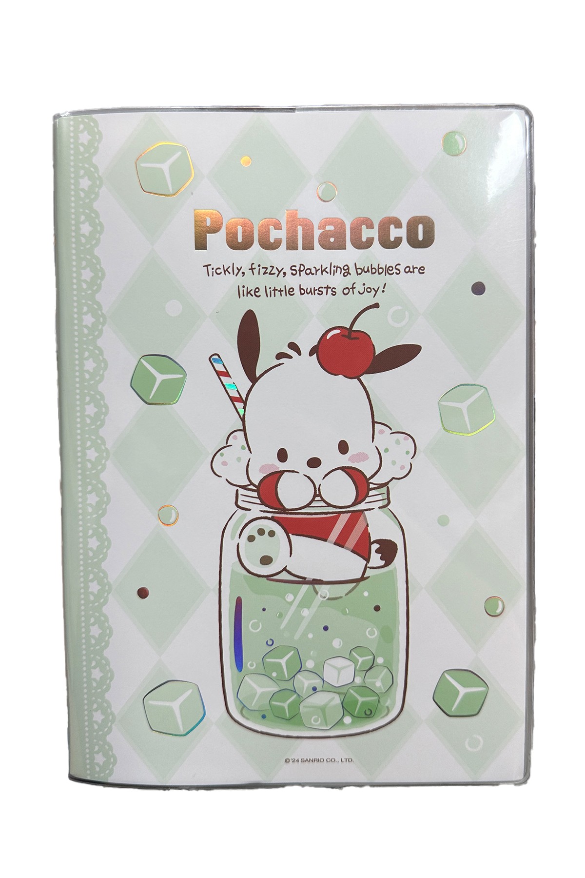 Sanrio Lisanslı Renkli Yaz Serisi Kapaklı A5 Not Defteri - Pochacco
