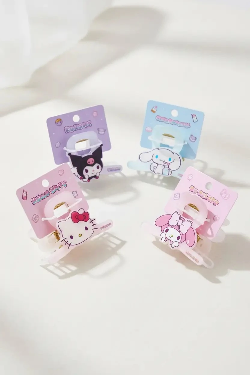 Sanrio Lisanslı Hello Kitty Ve Arkadaşları Sweet Factory Serisi Figürlü Saç Tokası