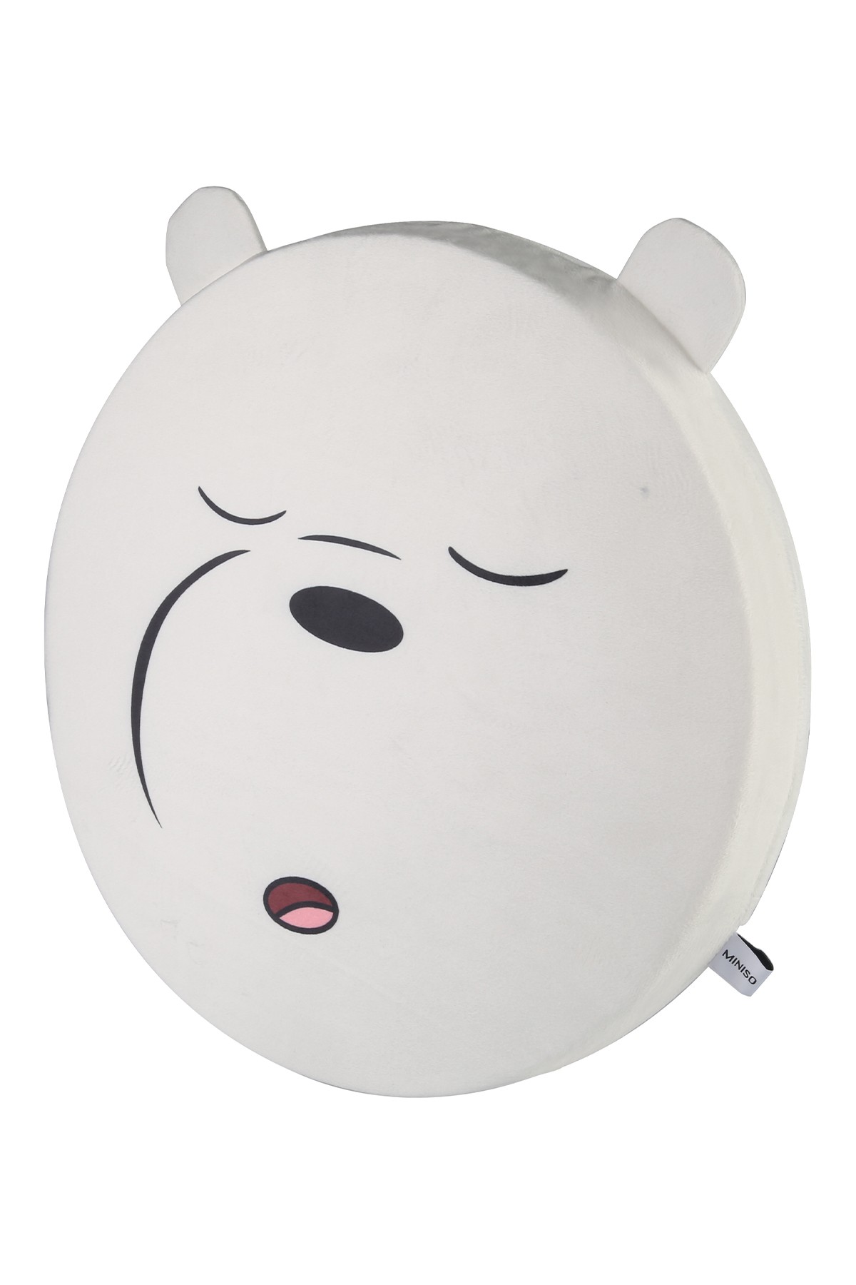 We Bare Bears Lisanslı Kalın Yuvarlak Yastık (5Cm) - (Outlet)