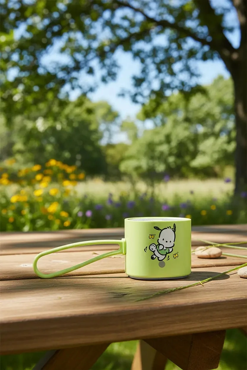 Sanrio Lisanslı Pochacco Taşınabilir Metal Kablosuz Hoparlör