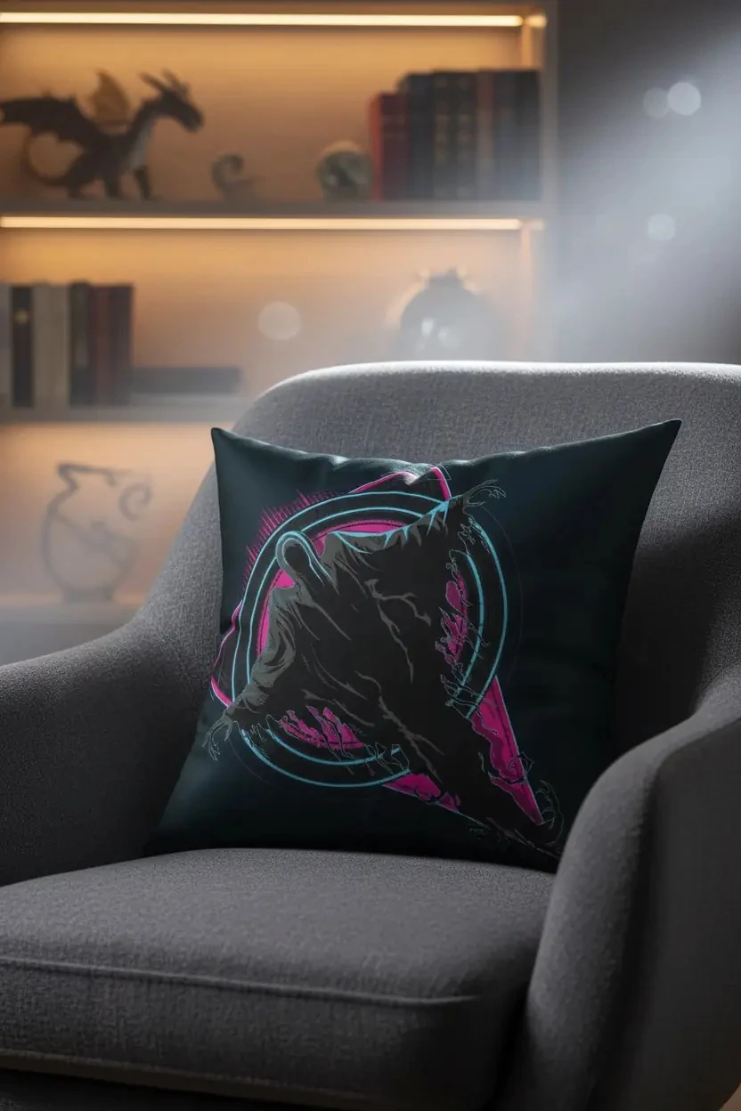 Harry Potter Lisanslı Dementors Yastık – Wizarding World Dekoratif Peluş Yastık