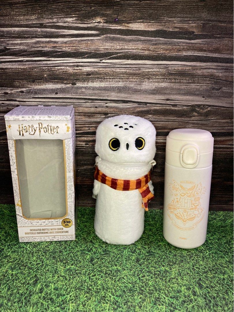 Harry Potter Lisanslı Kapaklı Peluş Hedwig Giydirmeli Termos (330ml) - 