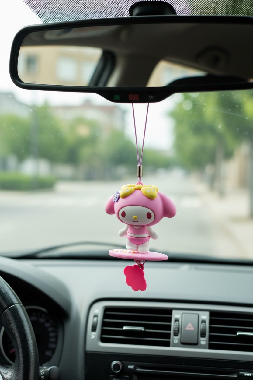 Sanrio Lisanslı Yaz Serisi Araba Süsü - My Melody