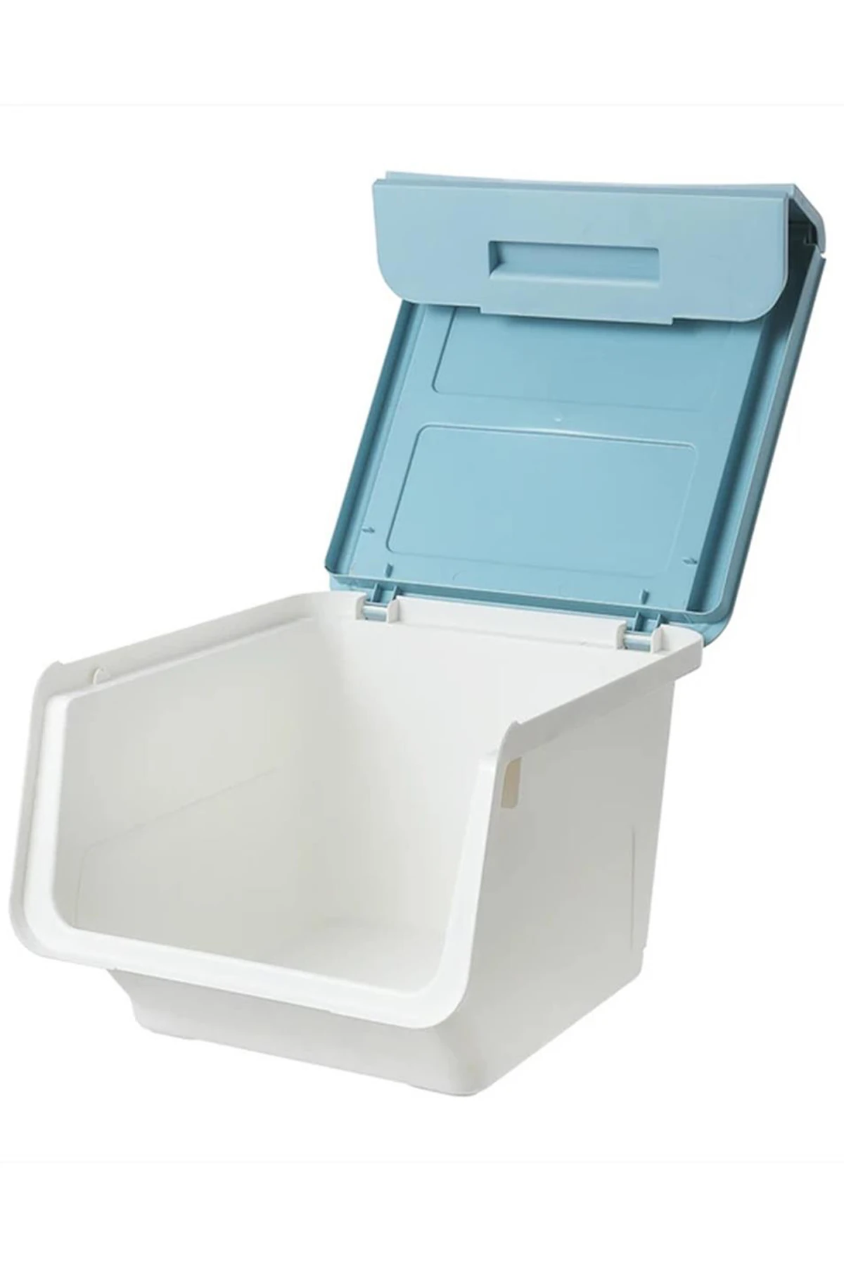 Kapaklı Saklama Kutusu - Mavi (Orta) (Outlet)