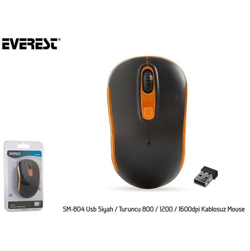 Turuncu Everest SM-804 Usb 800/1200/1600dpi Kablosuz Mouse