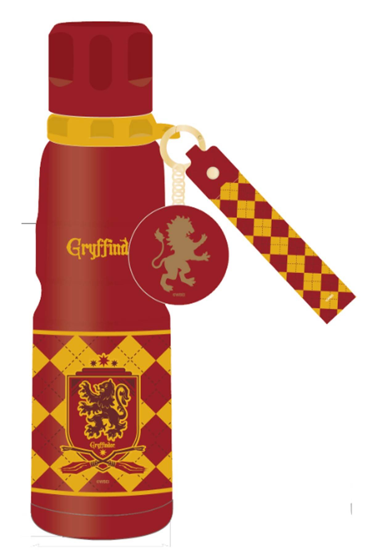 Harry Potter Lisanslı Charmlı Termos 600 ml - Gryffindor