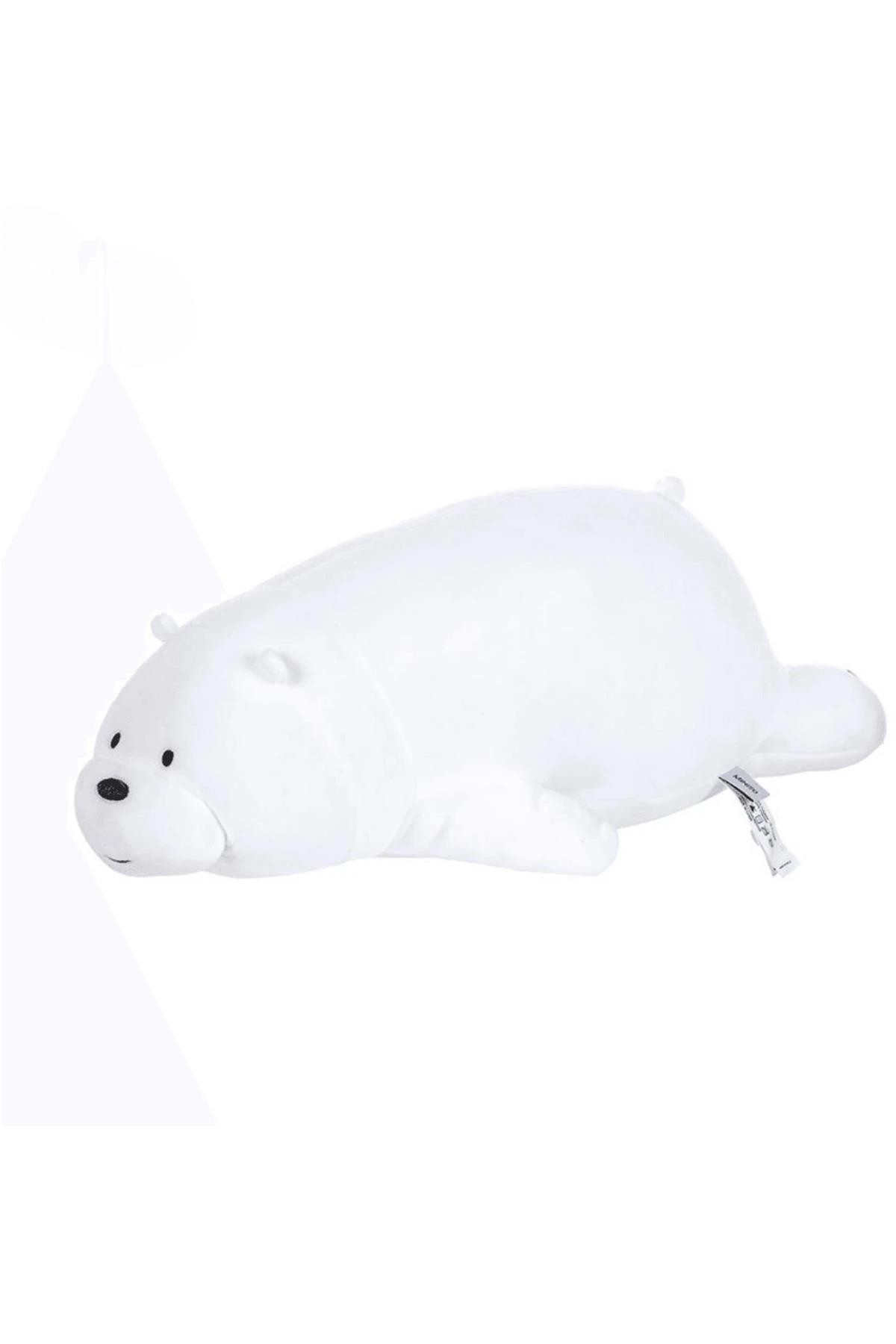 We Bare Bears Lisanslı Büyük Peluş Bebek-Kutup Ayısı (Outlet)