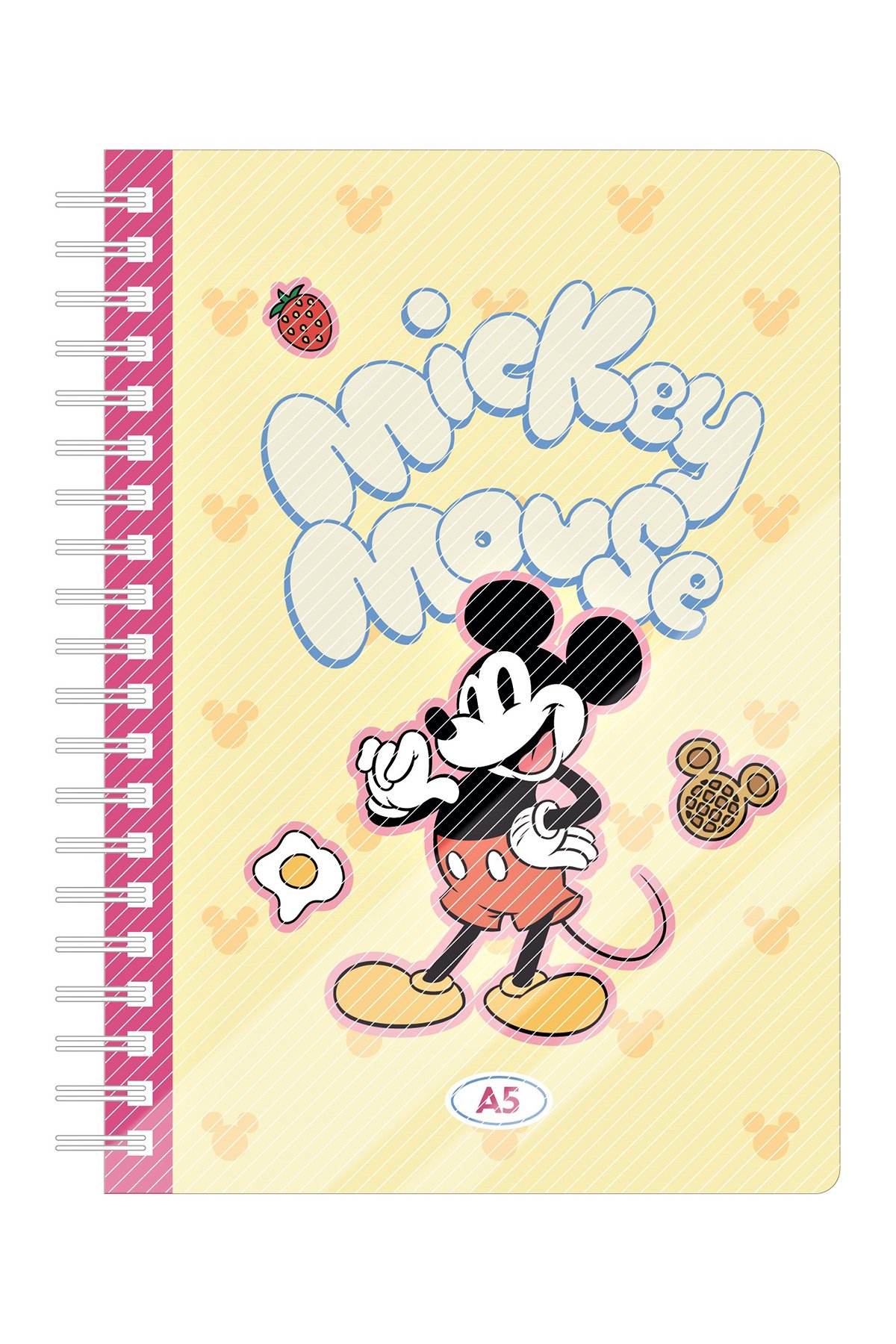 Disney Mickey Mouse Lisanslı Yemek Serisi  A5 PP Telli Not Defteri
