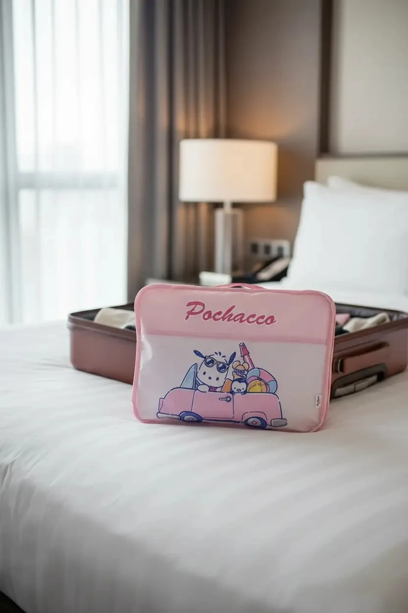 Sanrio Lisanslı Seyahat Çantası (2 Adet) - Pochacco