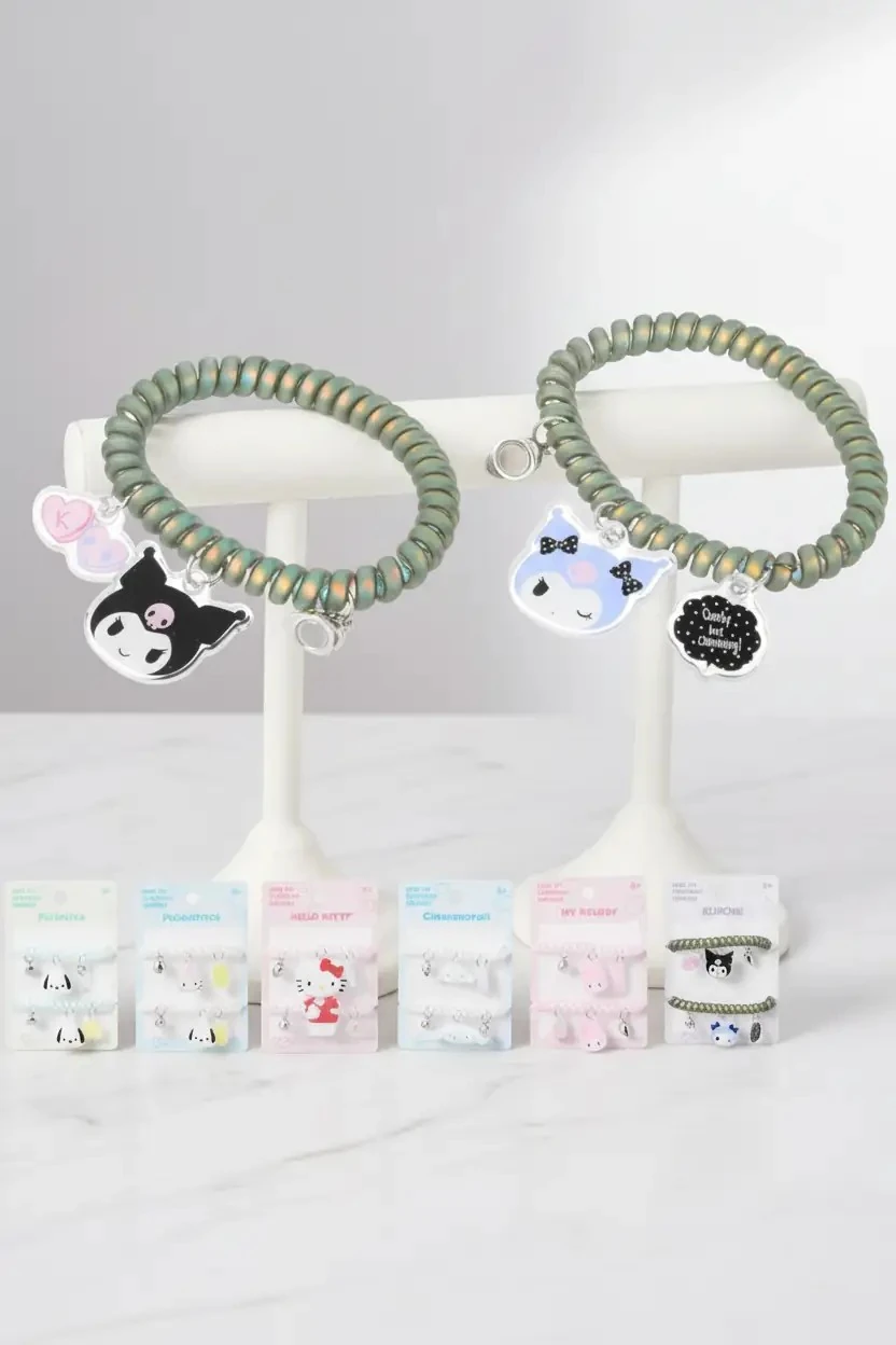 Sanrio Lisanslı 2'li Spiral Saç Lastiği Seti
