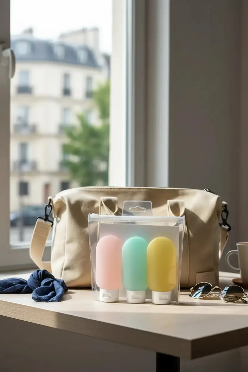 Miniso Lisanslı Taşınabilir Seyahat Şişe Seti (3 Adet) – Sızdırmaz Mini Kozmetik Şişeler