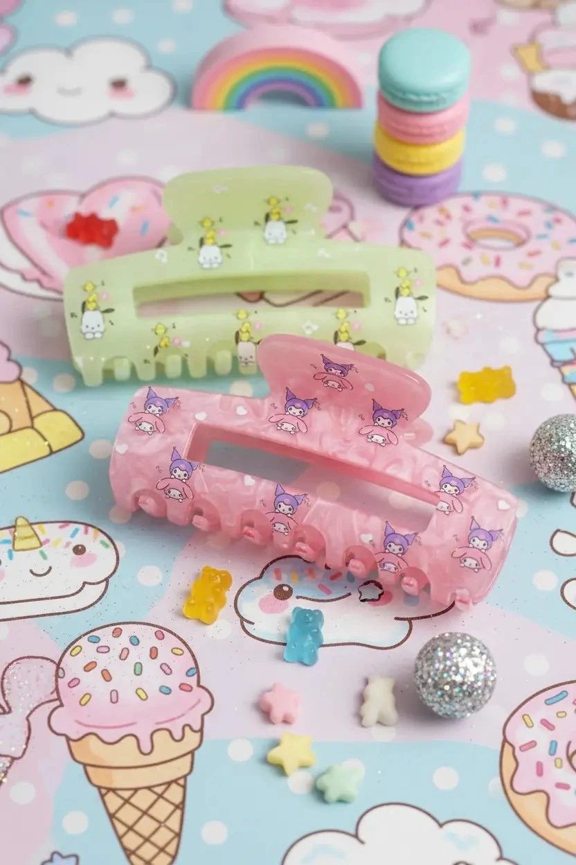 Sanrio Lisanslı Hello Kitty Küçük Saç Tokası