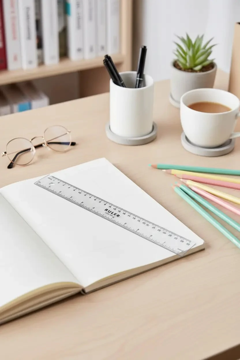 Miniso Lisanslı Basic Serisi Şeffaf Cetvel 30 cm – Geniş Ölçüm Kırtasiye Ürünü