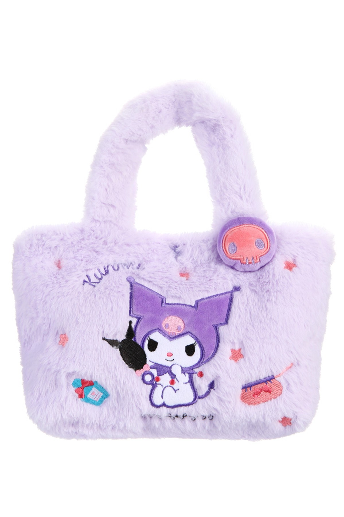 Sanrio Lisanslı Kuromi Peluş Yiyecek Çantası