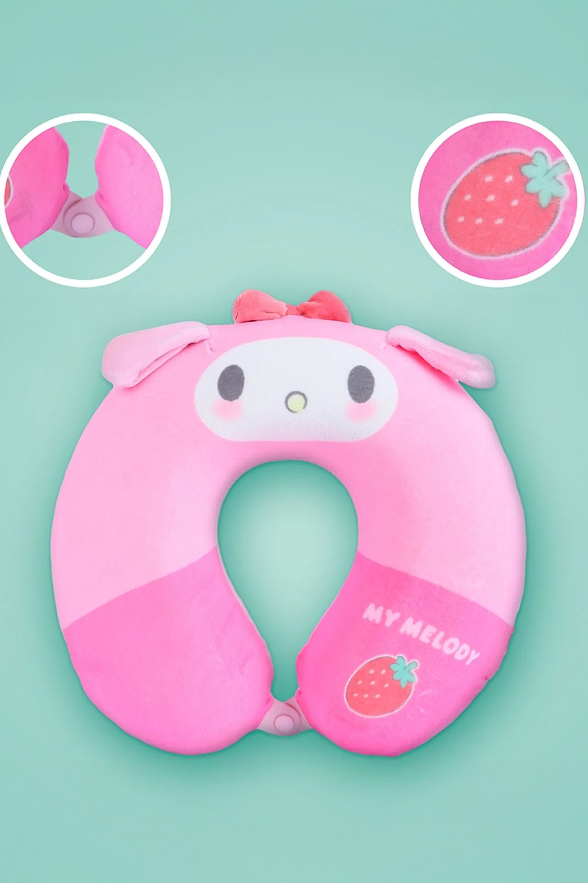 Sanrio Lisanslı Çilek Serisi Boyun Yastığı - My Melody (Outlet)