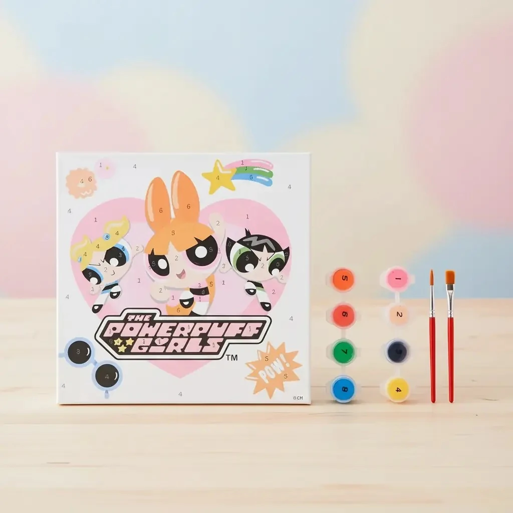 Powerpuff Girls Lisanslı Yağlı Boyama Seti – Yaratıcı Boyama Deneyimi
