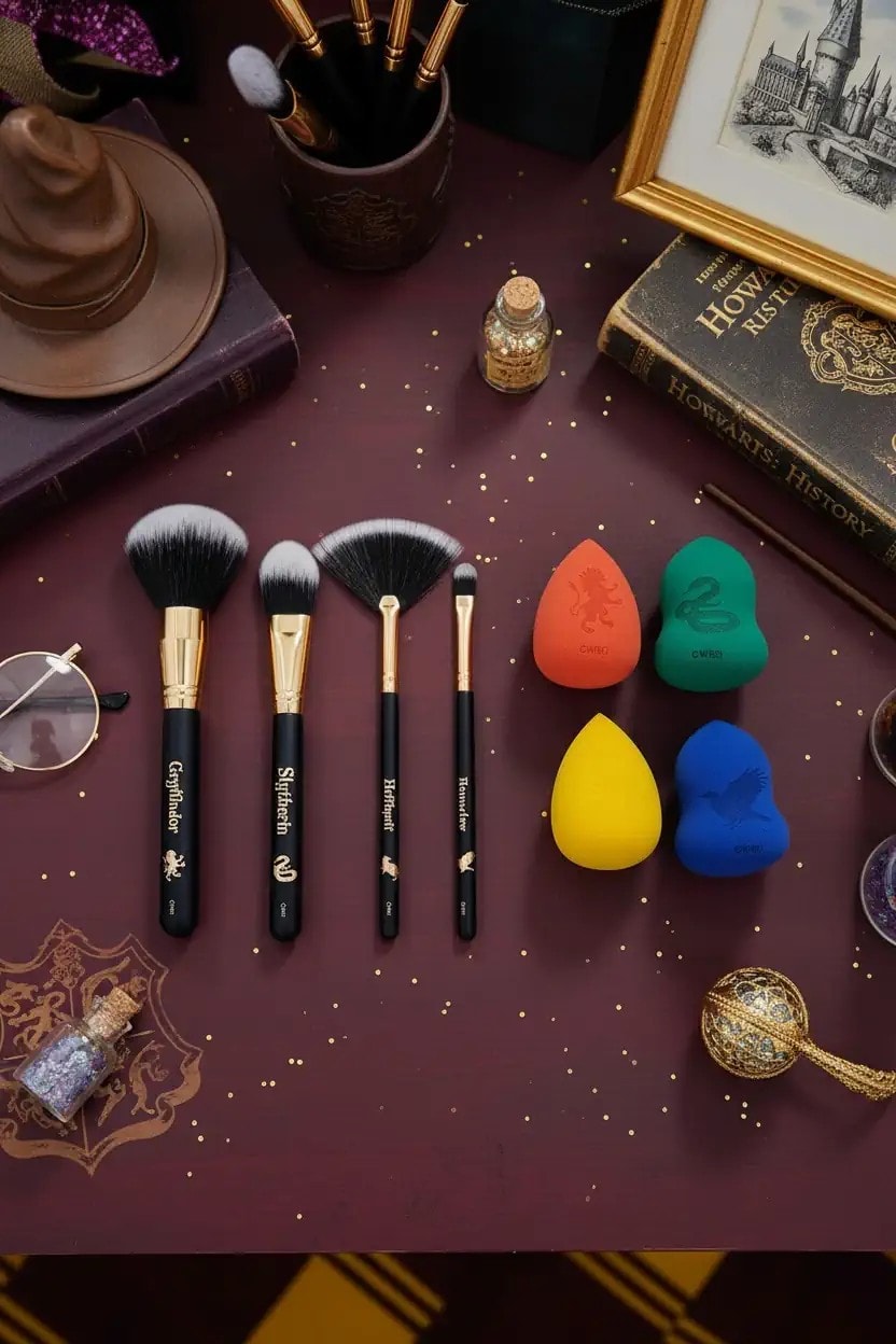 Harry Potter Lisanslı Makyaj Sünger/Fırça Seti