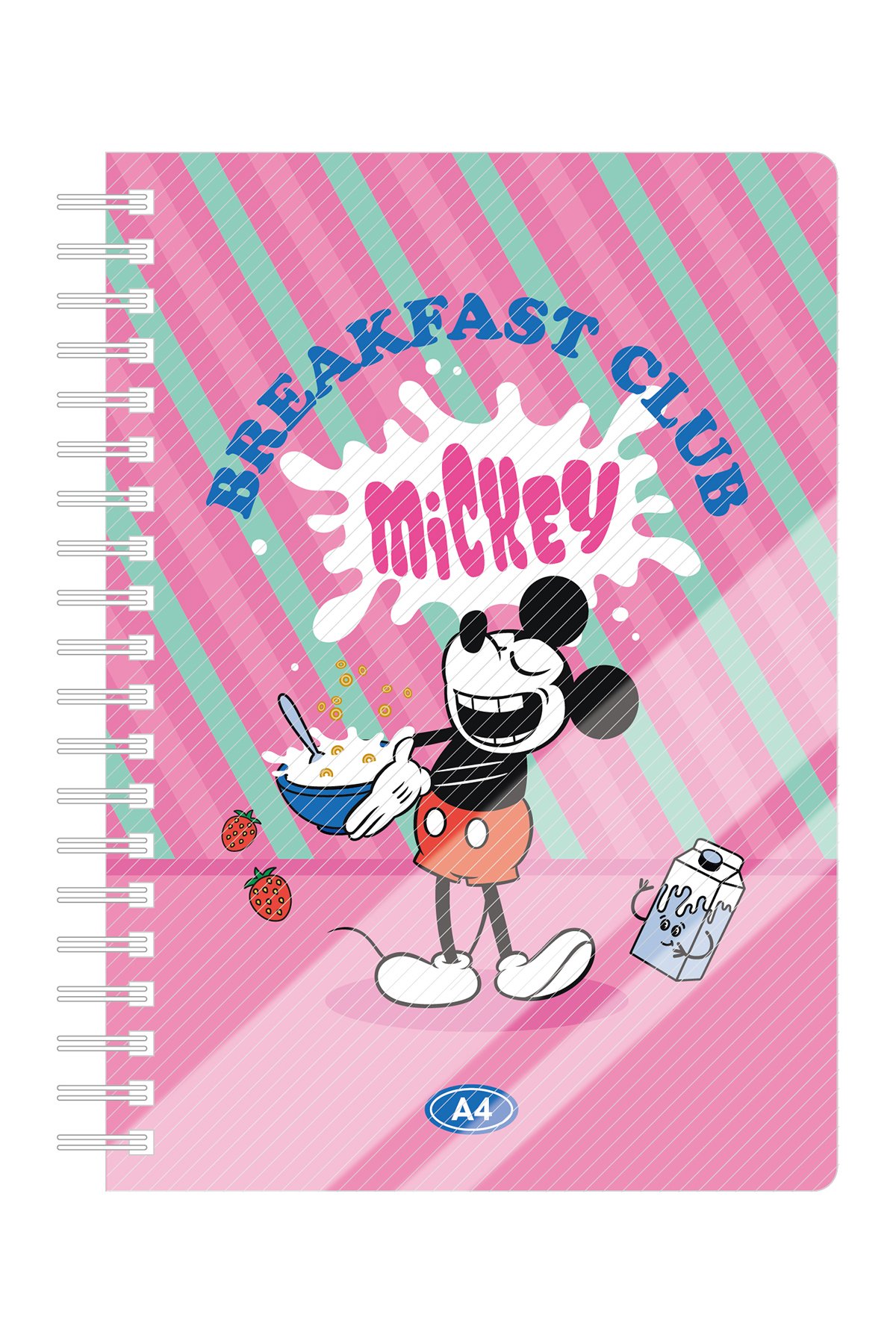 Disney Mickey Mouse Lisanslı Yemek Serisi  A4 PP Telli Not Defteri
