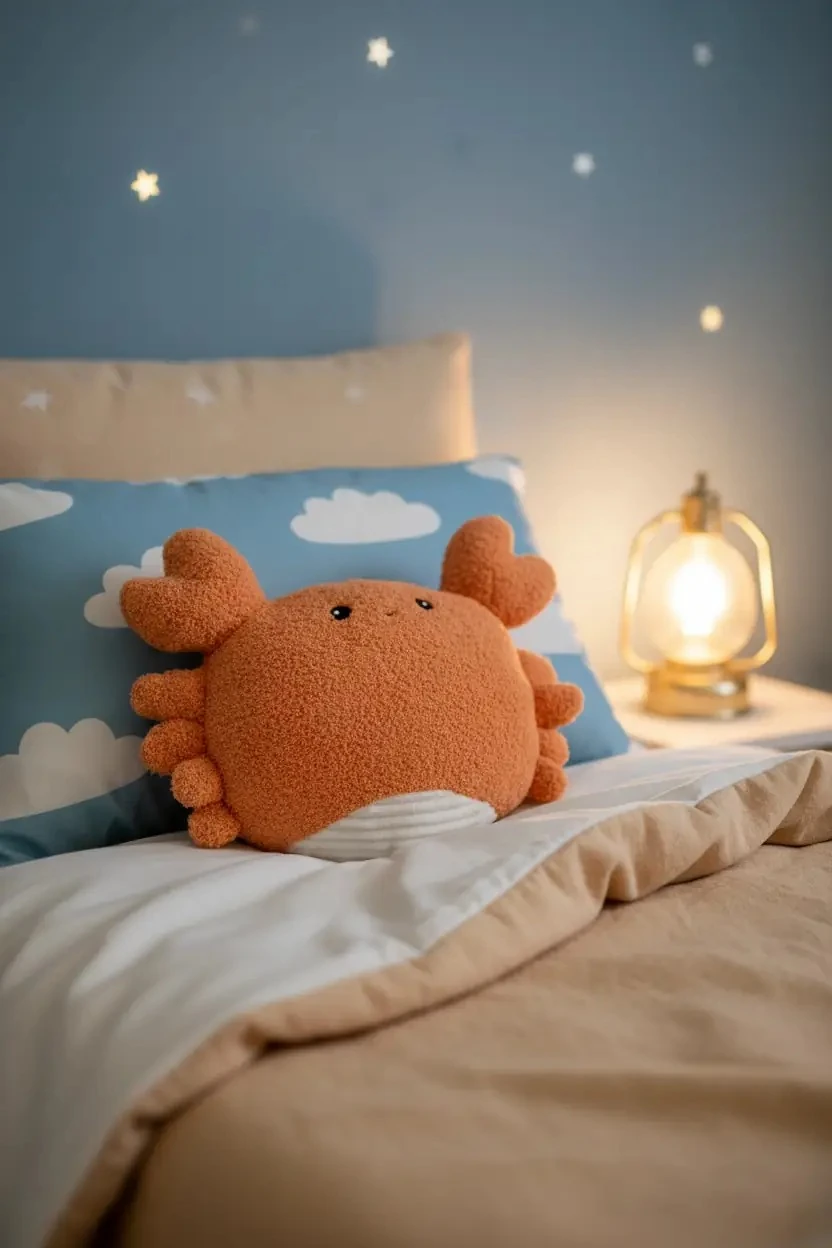 Miniso Lisanslı Okyanus Serisi Crab Peluş Oyuncak – Yengeç Tasarımlı 25 Cm