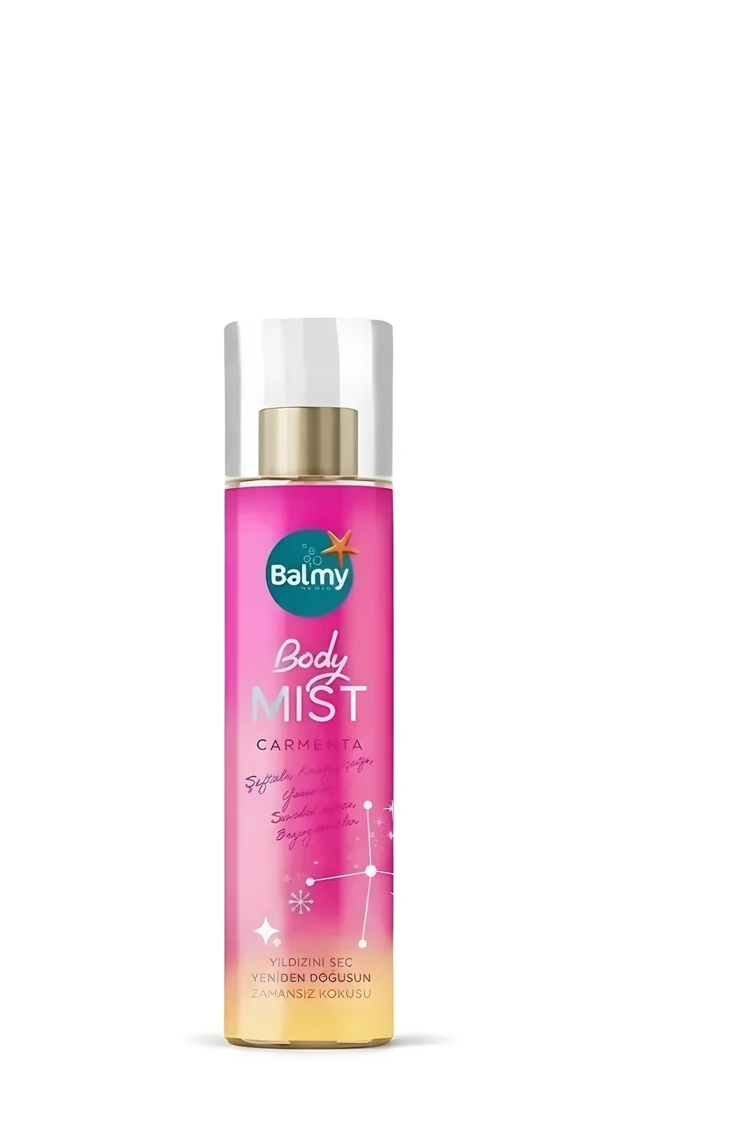 Balmy Carmen Vücut Sprey Şeftali-Sandal Ağacı-Beyazmisk 200ml