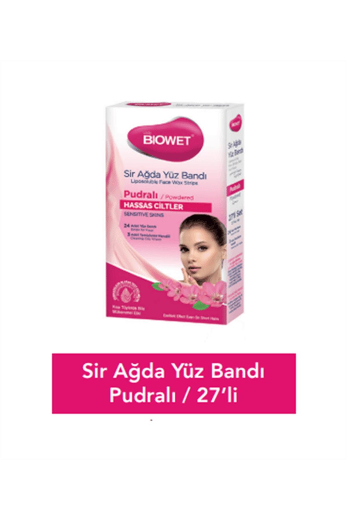 Biowet Sir Ağda Bandı Yüz İçin Pudralı 24'Lü