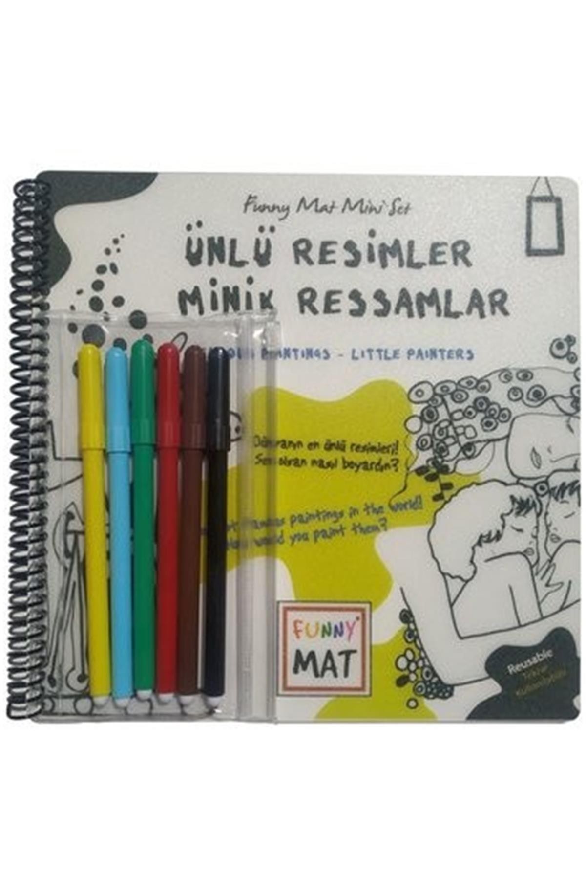 Akademi Çocuk-Funny Mat-Mini Set-Ünlü Resimler Minik Ressamlar-Kalemli