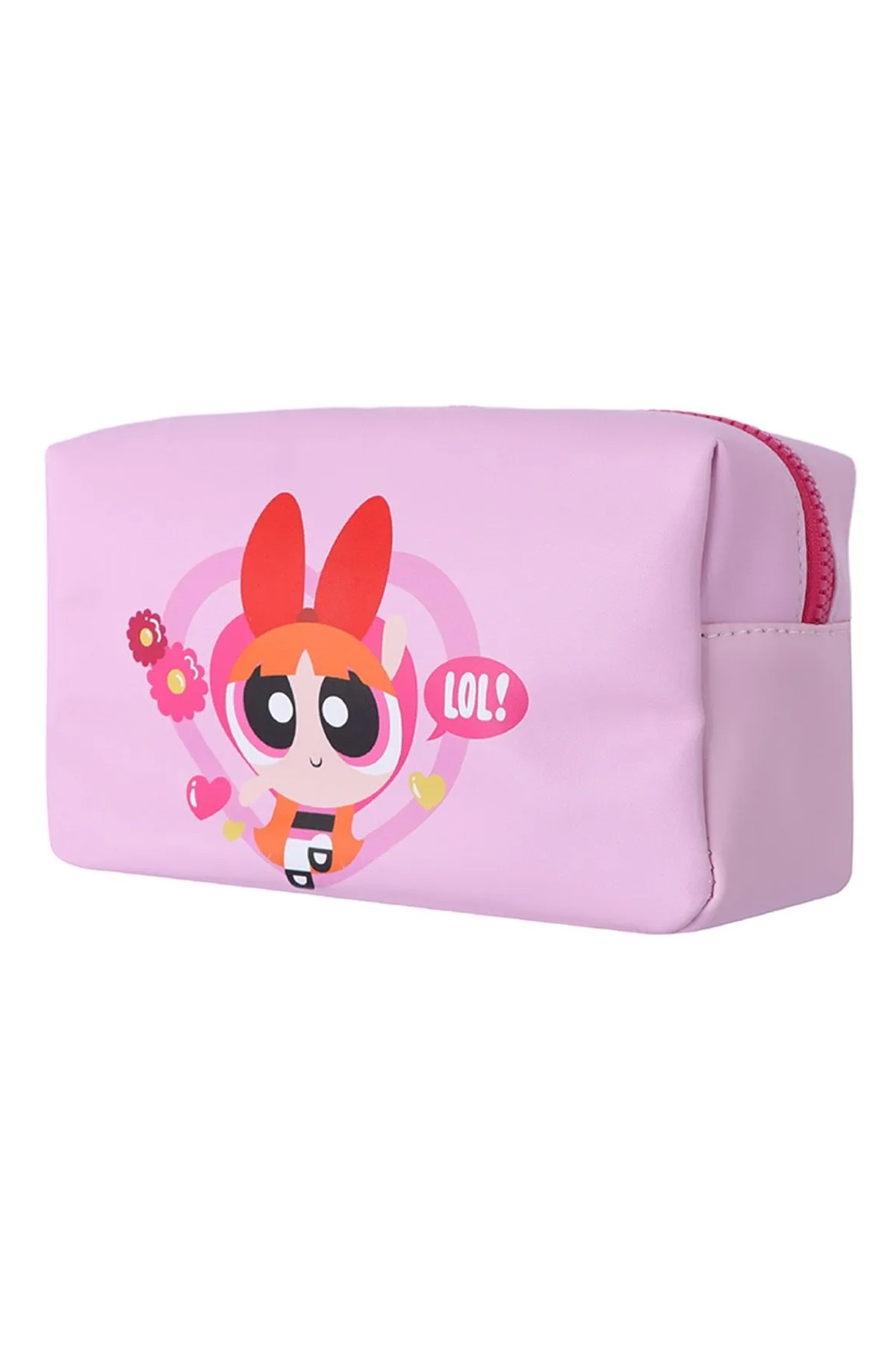 Powerpuff Girls Lisanslı Kare Kozmetik Çantası - Blossom