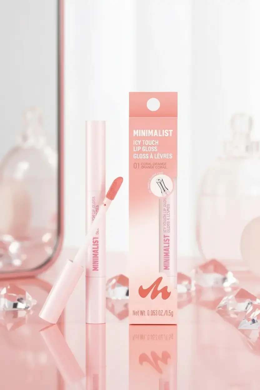 MINISO Miniso Lisanslı Minimalist Icy Touch Dudak Parlatıcısı – 01 Mercan Turuncu