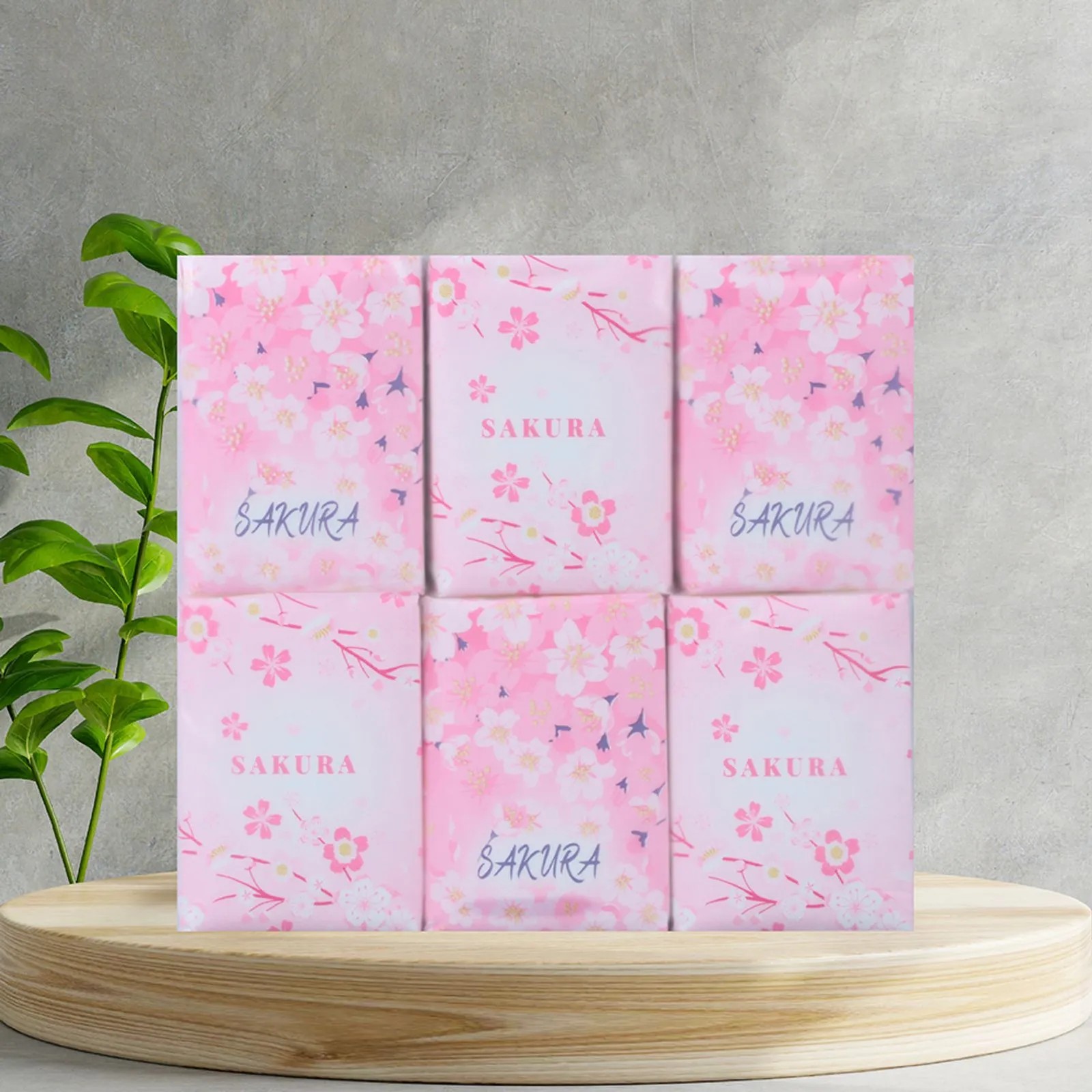 Sakura Serisi Kağıt Mendil 18'li Paket