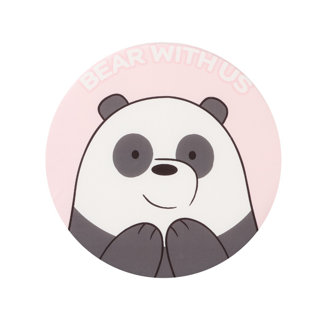 We Bare Bears Lisanslı Yuvarlak Yastık - Panda 40 cm
