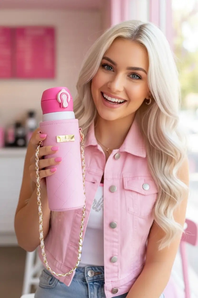 Barbie Lisanslı Çantalı Termos -445ml