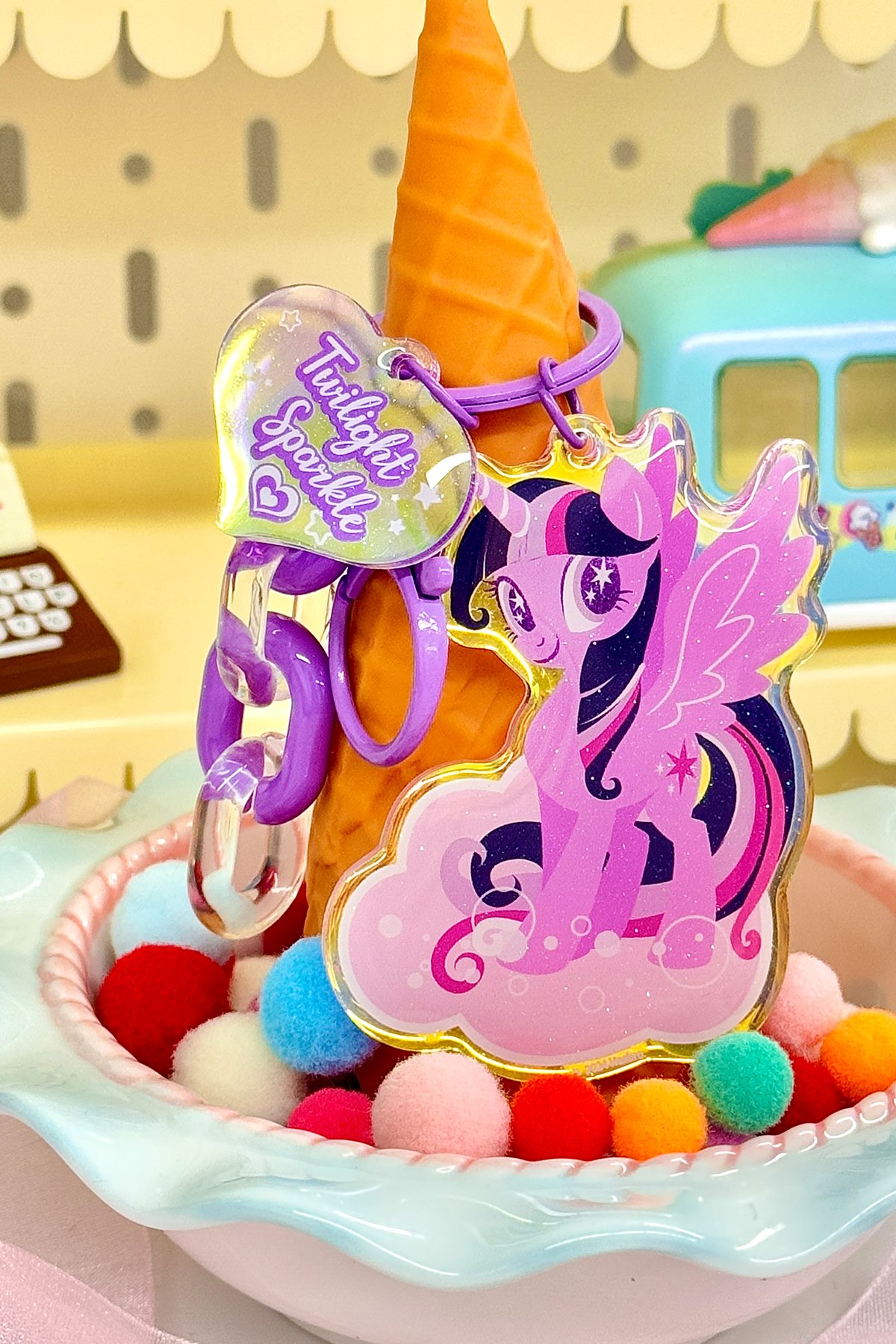 My Little Pony Lisanslı Lazer Akrilik Anahtarlık