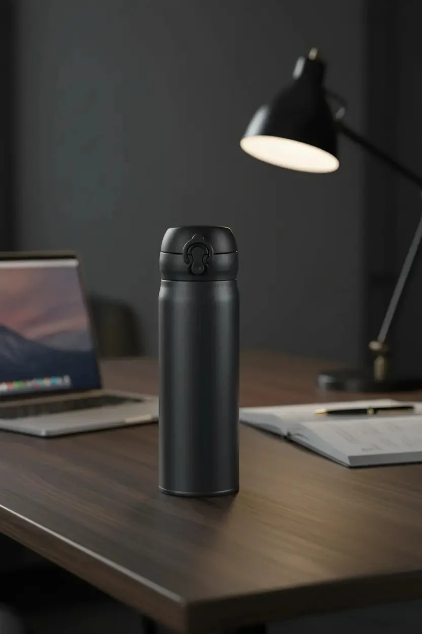 Klasik Serisi Flip Top Tasarımlı Yalıtımlı Termos 450 mL (Siyah)