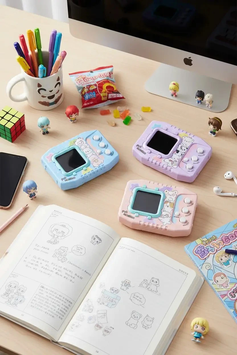 TV Şeklinde El Tipi Dijital Oyuncak - Sanal Bebek - Digital Pet