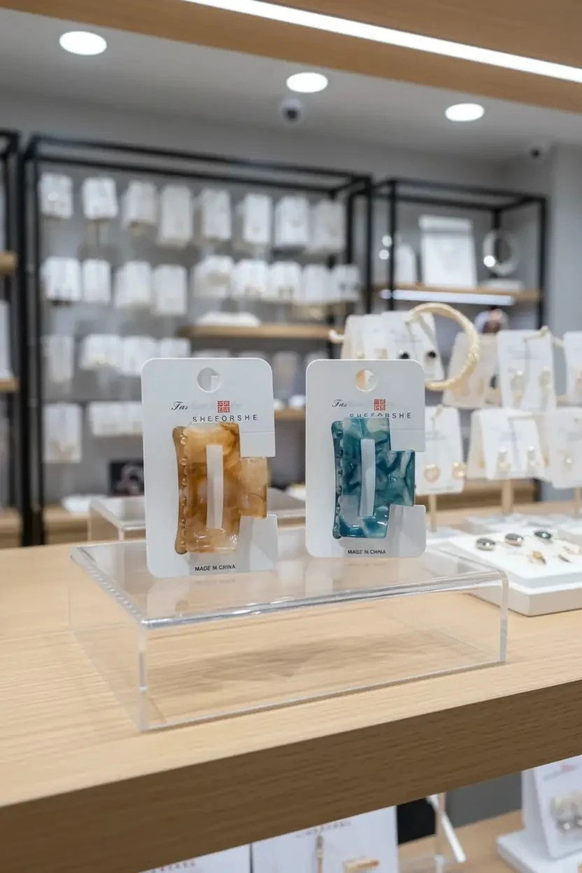 Akrilik Küçük Mandal Tokalar Tekli