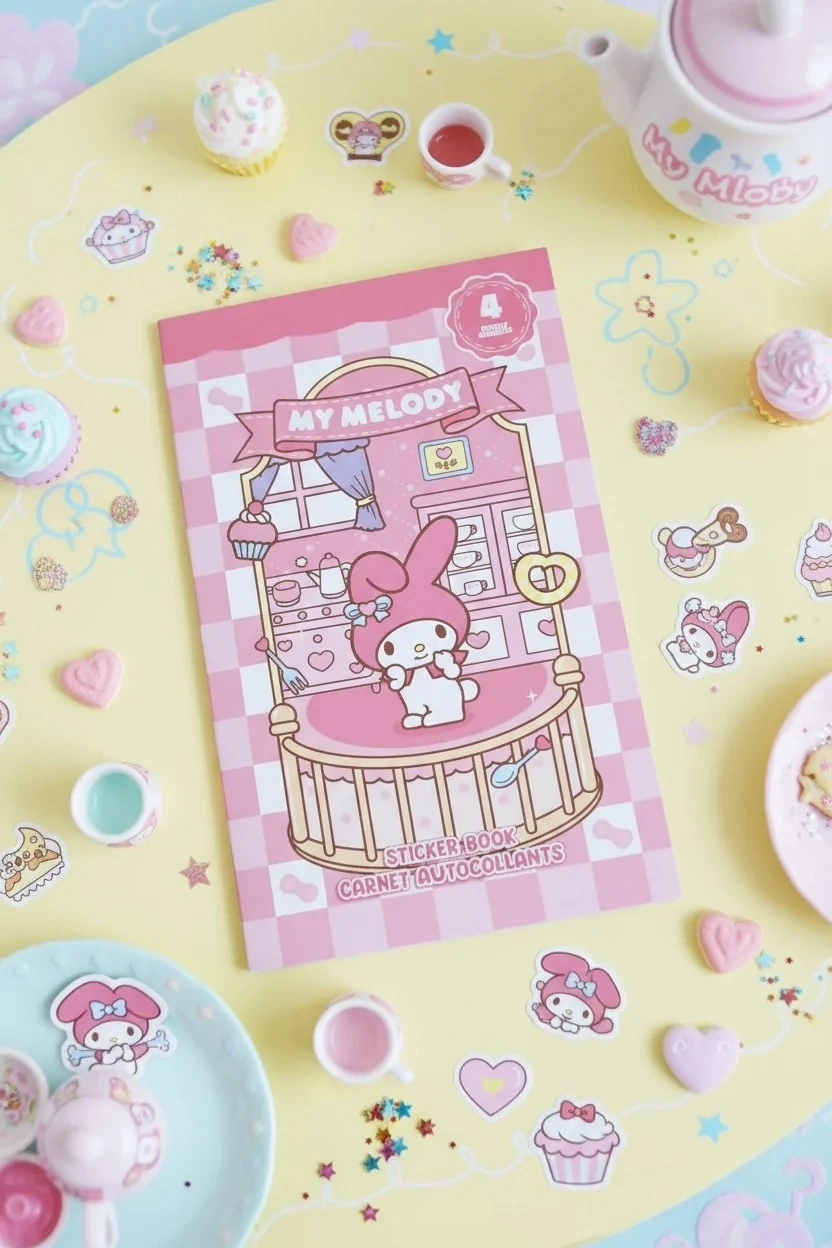 Sanrio Lisanslı Büyük Sticker Defteri Seti