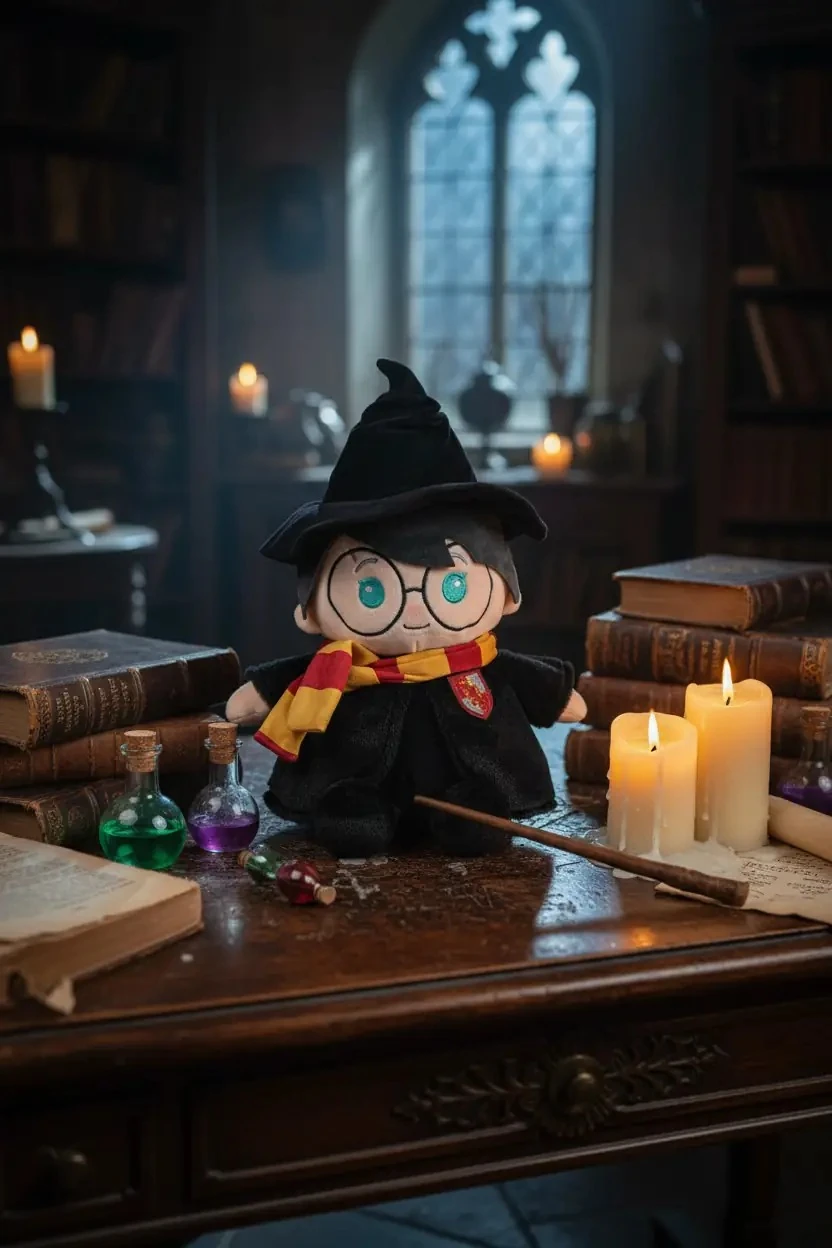 Harry Potter Lisanslı  Magic Robe Oturarak Peluş Oyuncak