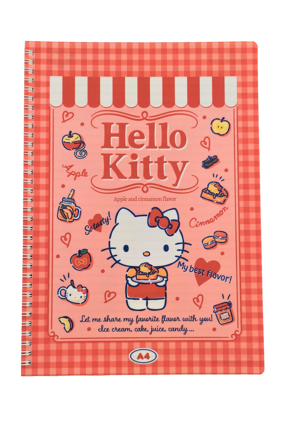 Sanrio Lisanslı Hello Kitty Retro Koleksiyonu A4 PP Tel Ciltli Kitap (60 Sayfa)