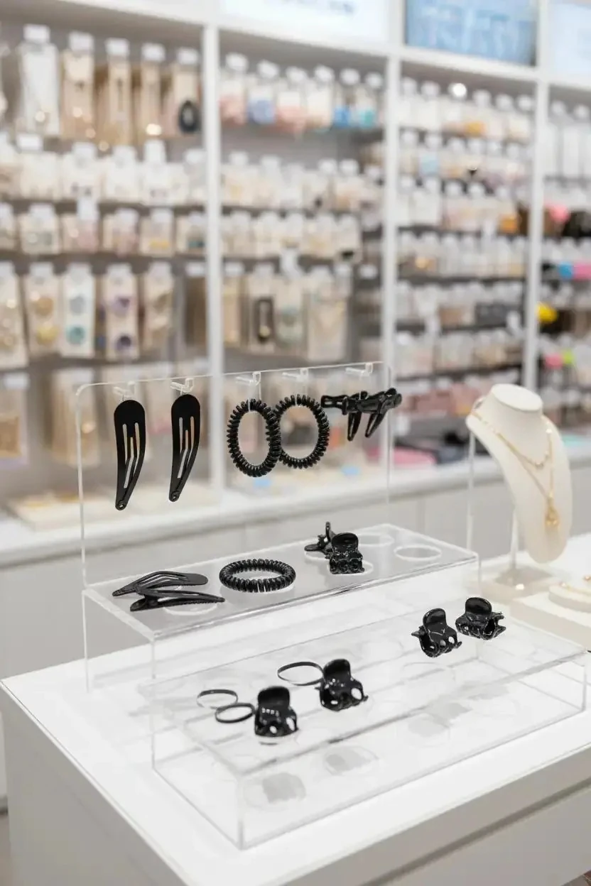 Siyah Renkli 125 Parça Saç Toka Seti