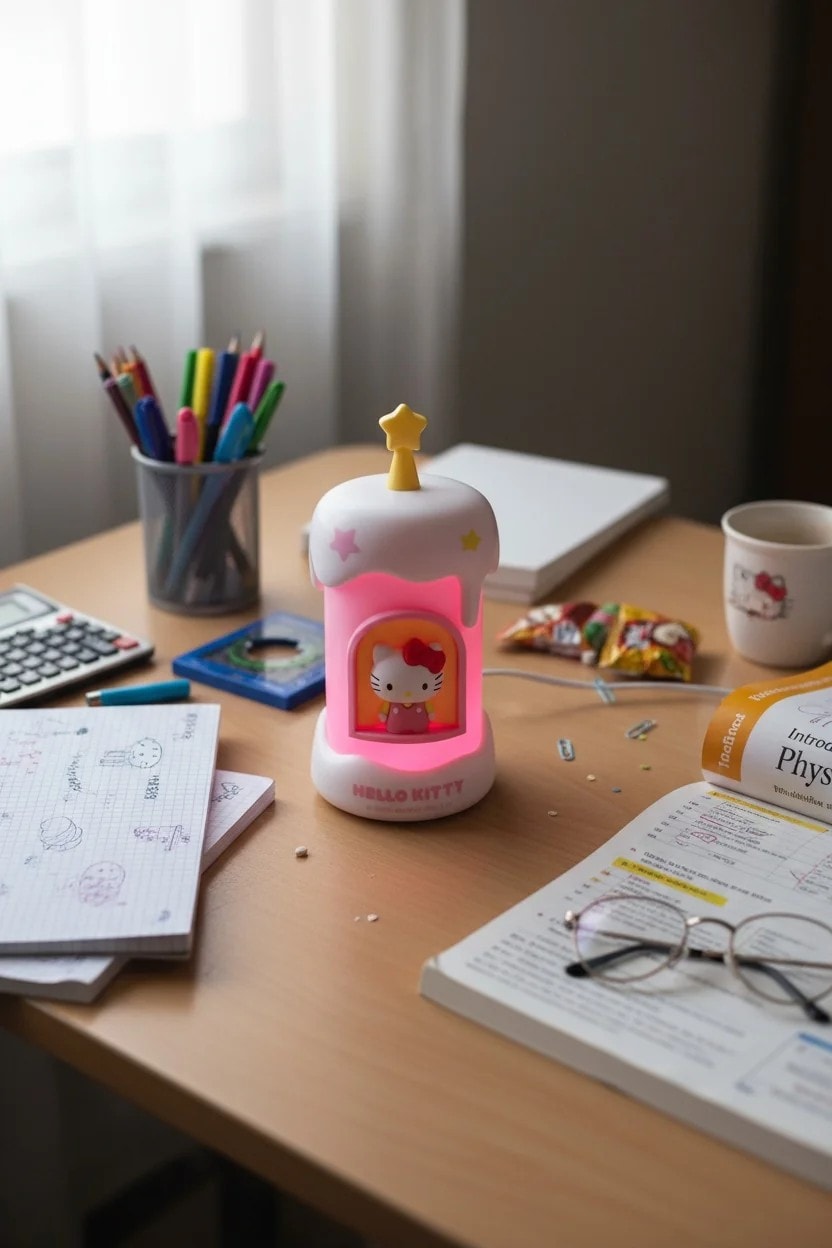 Sanrio Lisanslı Gece Lambası (Hello Kitty)